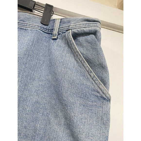 VTG Tommy Hilfiger Jean Shorts Mens 40 Carpenter Fit Blue Denim Baggy Skater Y2K - Picture 12 of 15